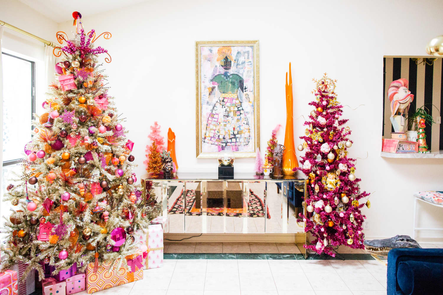 Shop Bed Bath & Beyond's Pink Christmas Tree for Under 300 Apartment